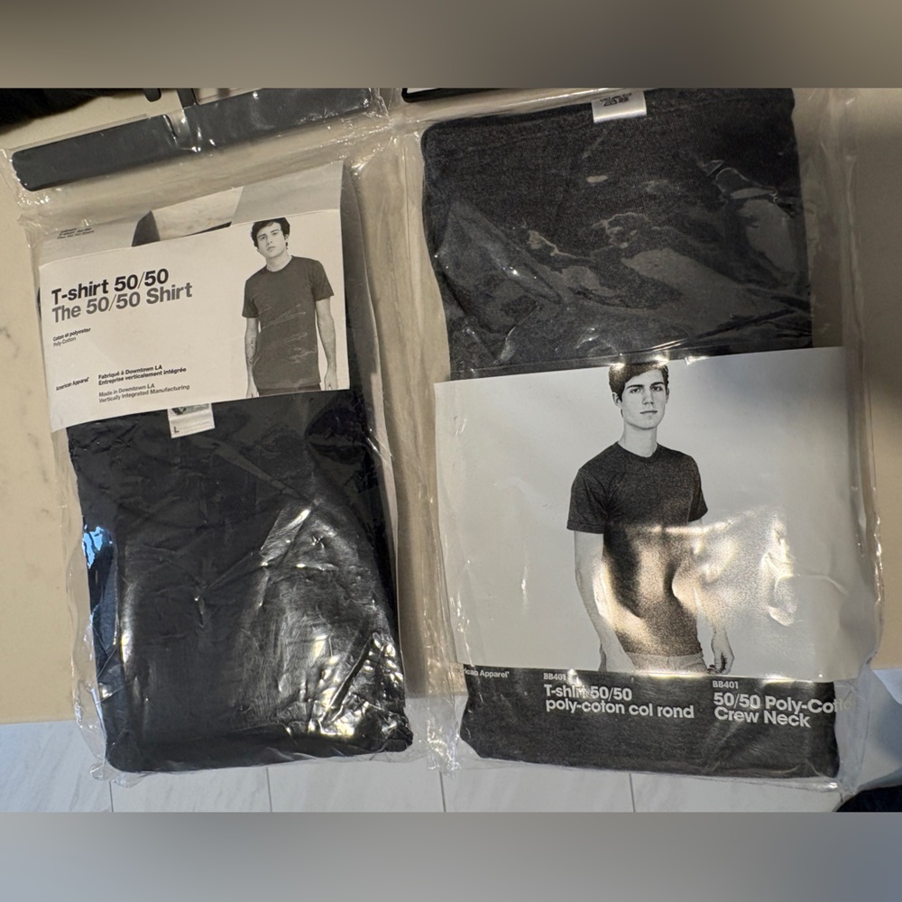 American Apperal 50/50 tshirts